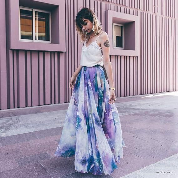Floral Print Maxi Skirt image 5